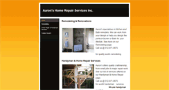 Desktop Screenshot of aaronshomerepairservices.com