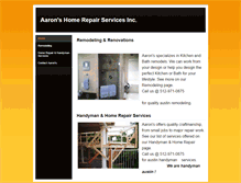 Tablet Screenshot of aaronshomerepairservices.com